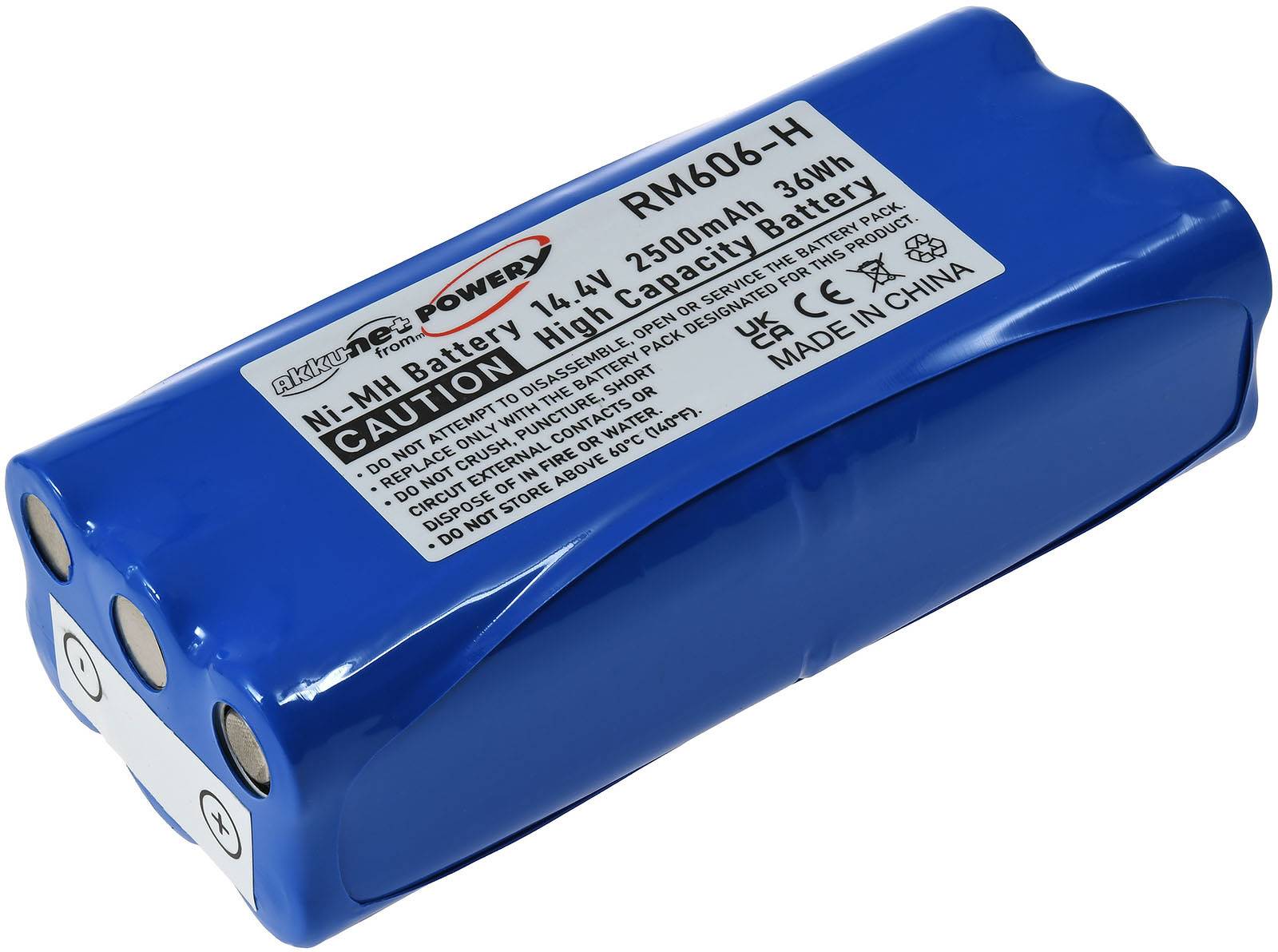 Powery Powerakku passend für Dirt Devil Libero M606-1, 14,4V, NiMH
