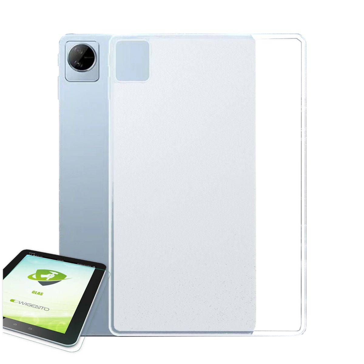 Für Oppo Realme Pad Mini Transparent Hülle Tablet Tasche Cover + H9 Hart Glas