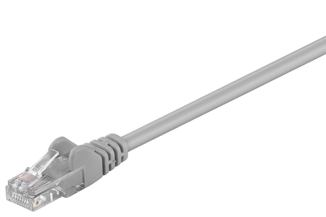 Goobay CAT 5e Patchkabel, U/UTP, Grau 30 m