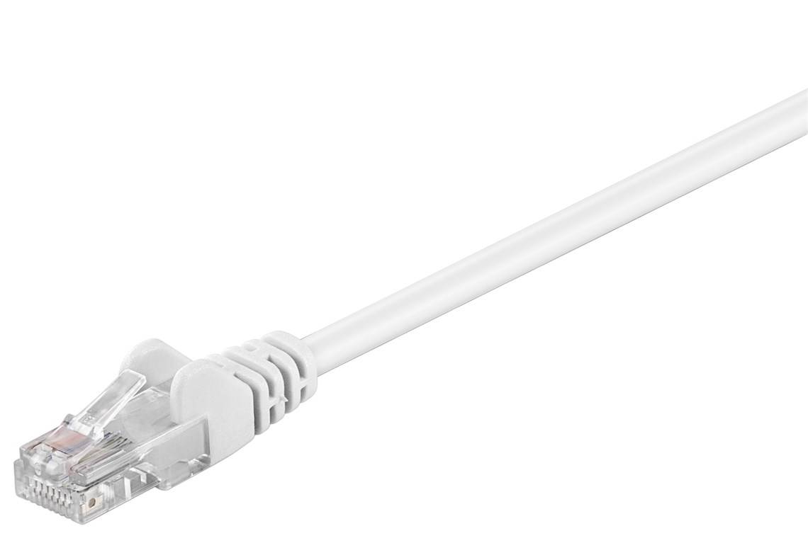 Goobay CAT 5e Patchkabel, U/UTP, weiß 1,5 m