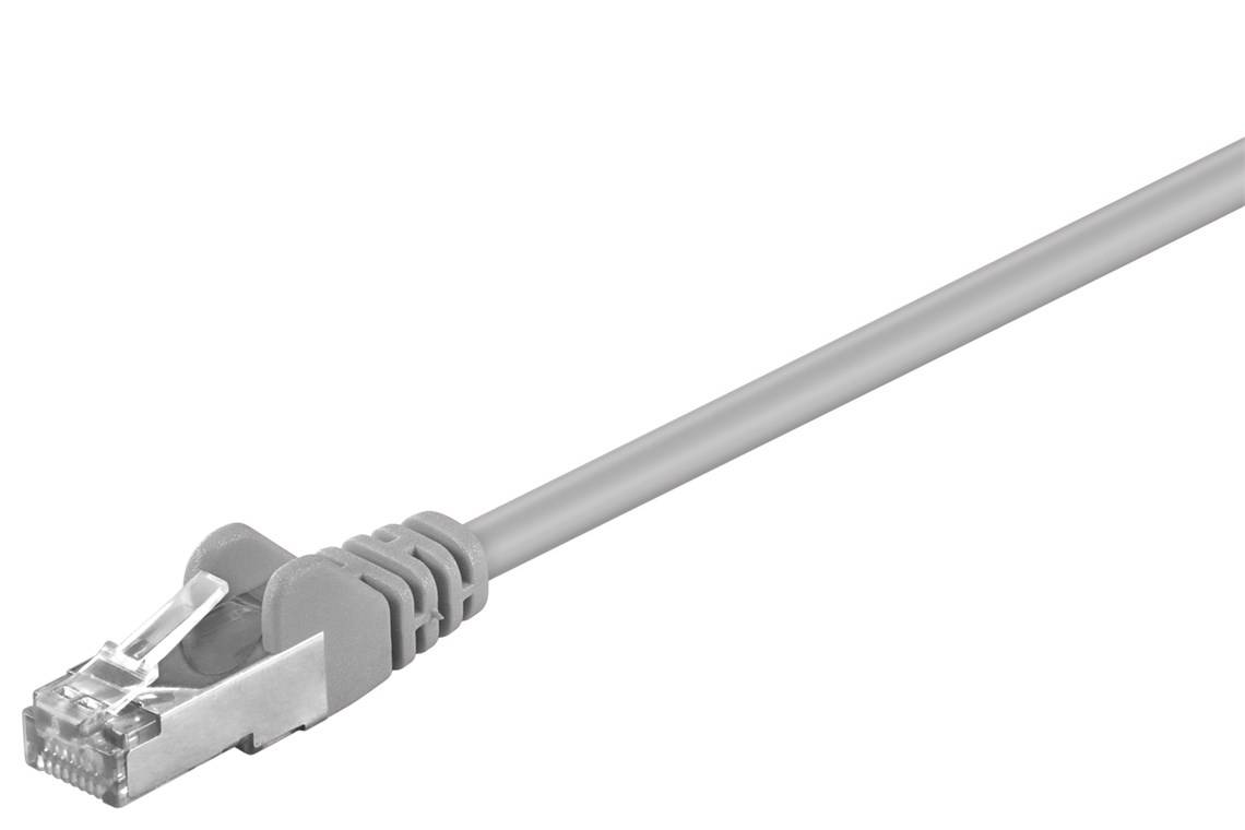 Goobay CAT 5e Patchkabel, F/UTP, Grau 7,5 m