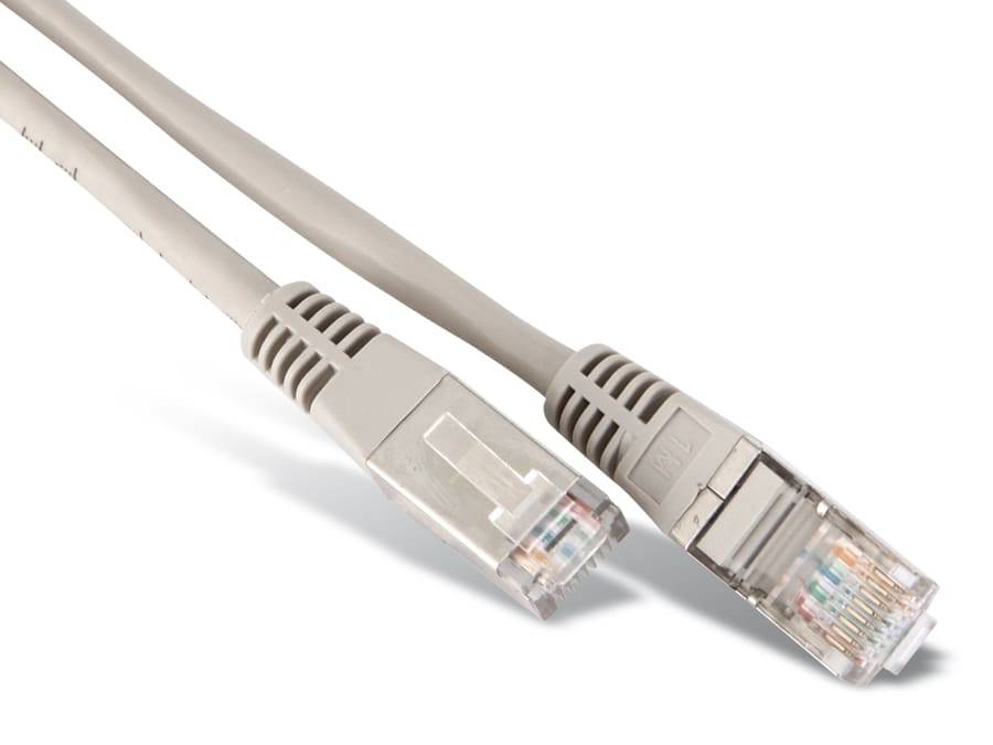 GOOBAY Crossover Patchkabel CAT.5e, grau, 10m geschirmt