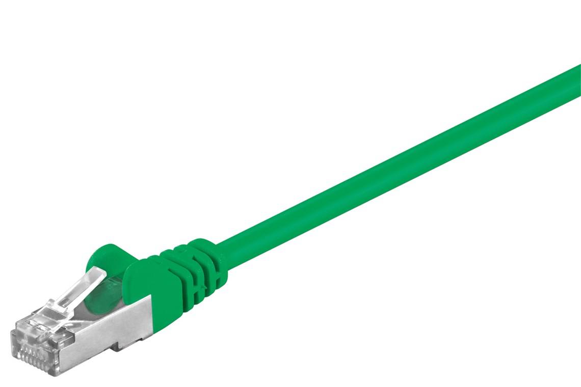 Goobay CAT 5e Patchkabel, F/UTP, Grün