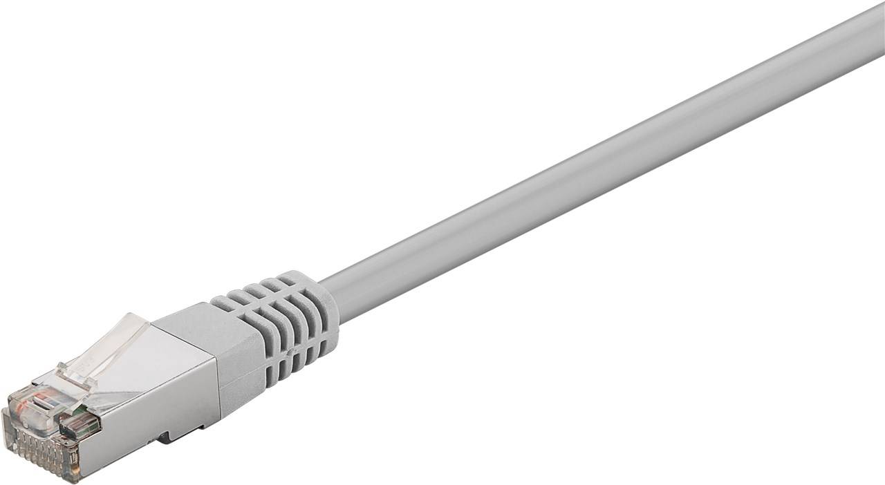 Goobay CAT 5e Patchkabel, F/UTP, Grau 1 m