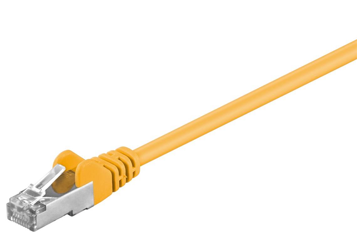 Goobay CAT 5e Patchkabel, SF/UTP, Gelb 2 m