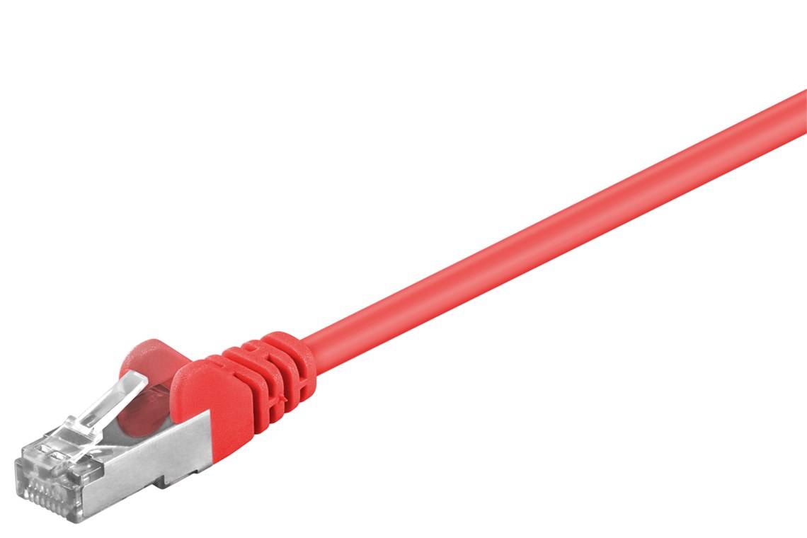 Goobay CAT 5e Patchkabel, SF/UTP, Rot 20 m