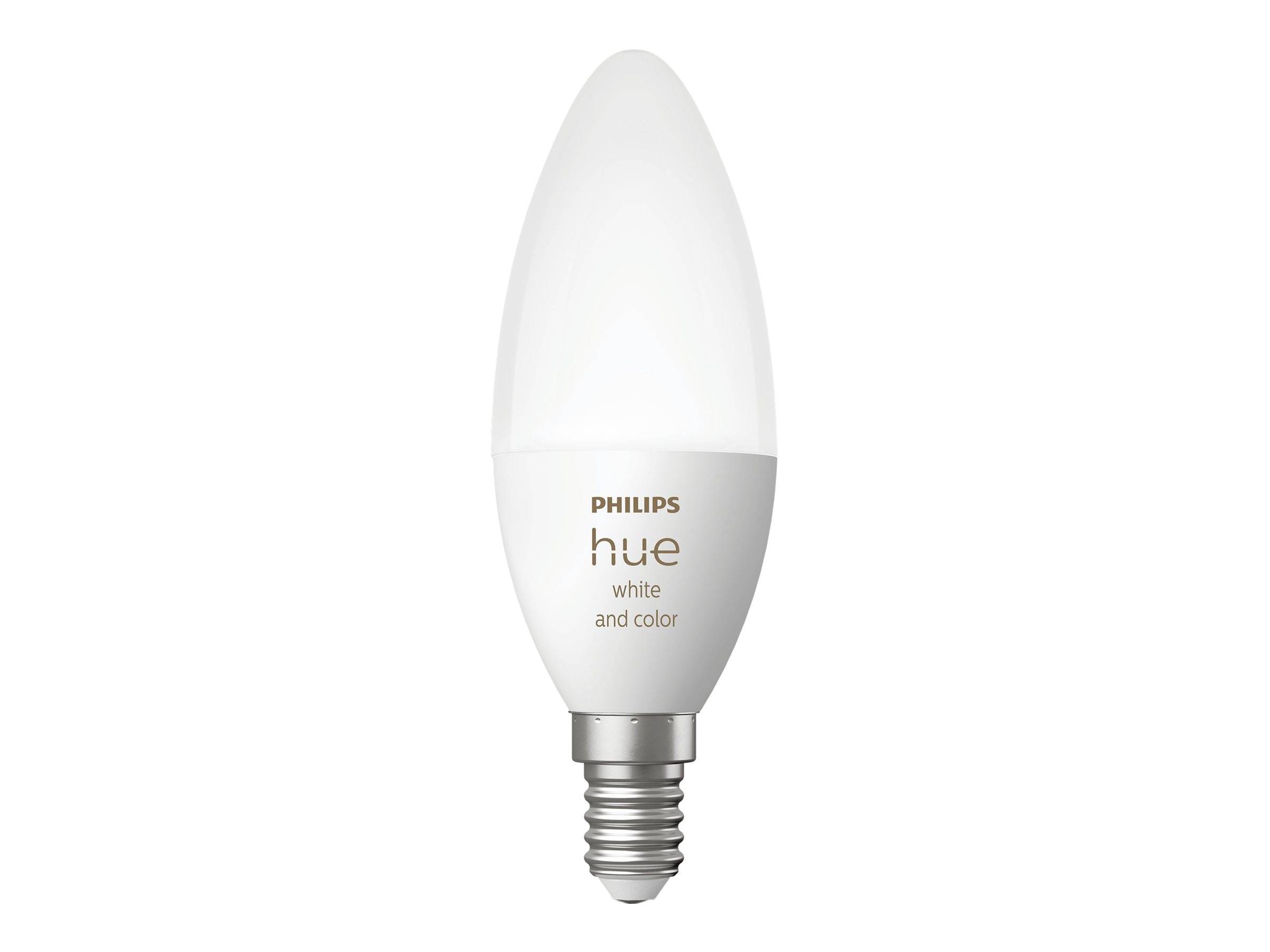 Philips Hue White & Col. Amb. Doppelpack E14 2x470lm-