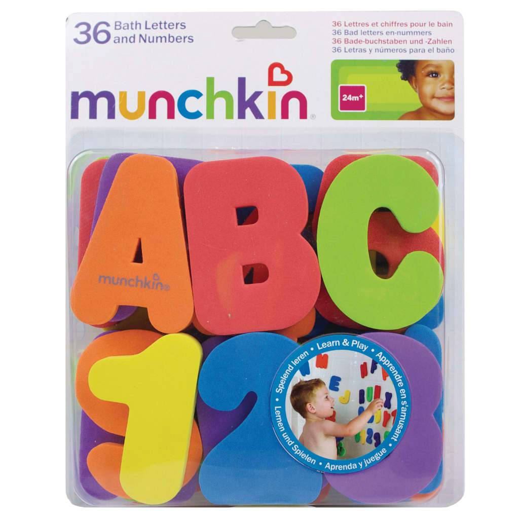 Munchkin Badespielzeug Buchstaben und Zahlen 36 Stk. Mehrfarbig