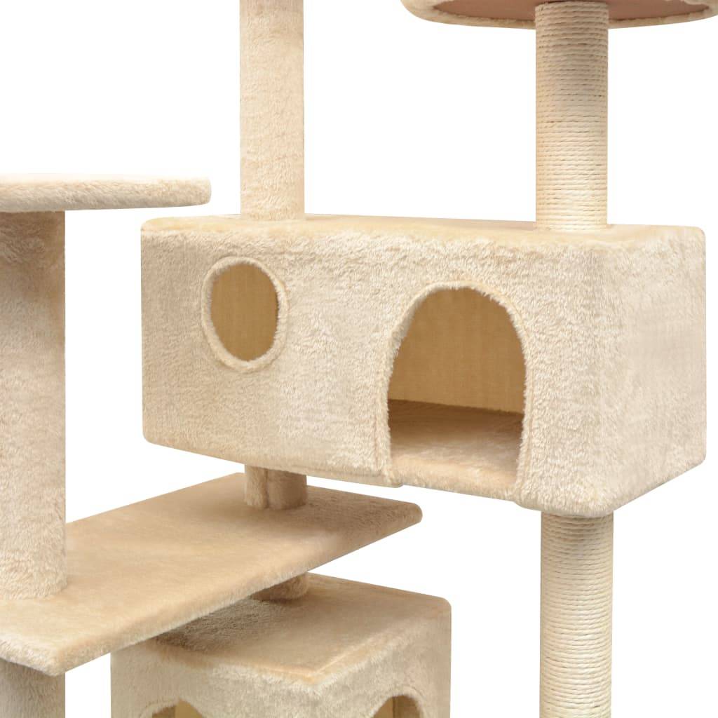 vidaXL Katzen-Kratzbaum Sisal 125 cm Beige