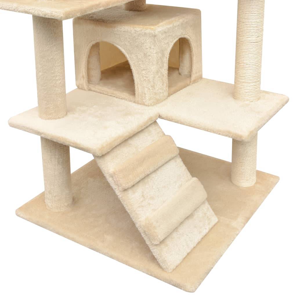 vidaXL Katzen-Kratzbaum Sisal 125 cm Beige