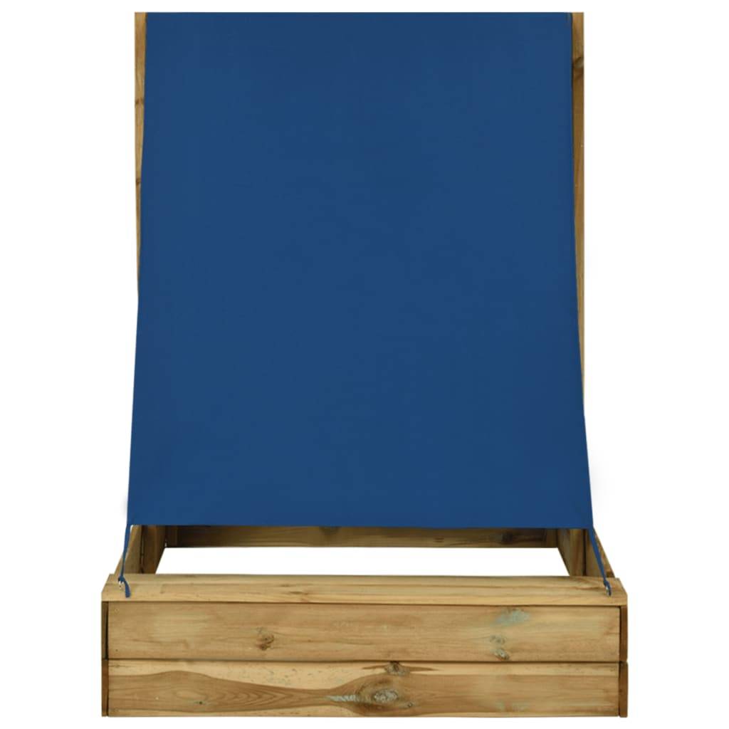 vidaXL Sandkasten mit Dach 160x100x133 cm Imprägniertes Kiefernholz