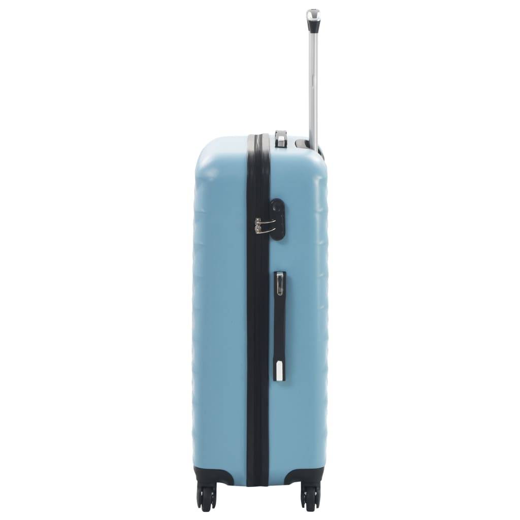 vidaXL Hartschalen-Trolley-Set 3 Stk. Blau ABS