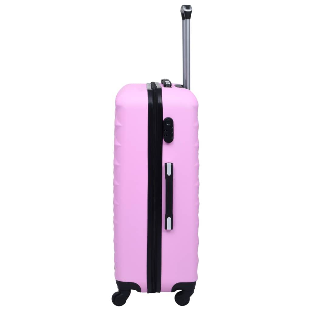 vidaXL Hartschalen-Trolley-Set 2 Stk. Rosa ABS