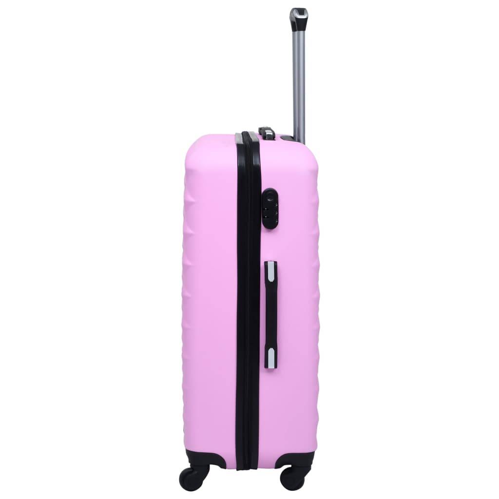 vidaXL Hartschalen-Trolley Rosa ABS