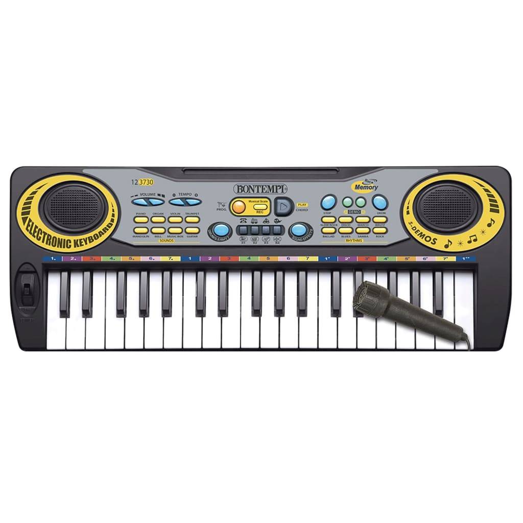 Bontempi Spielzeug E-Keyboard mit Mikrofon 37 Tasten