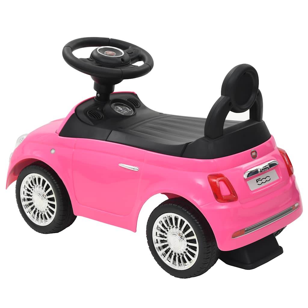 vidaXL Kinder-Aufsitzauto Fiat 500 Rosa