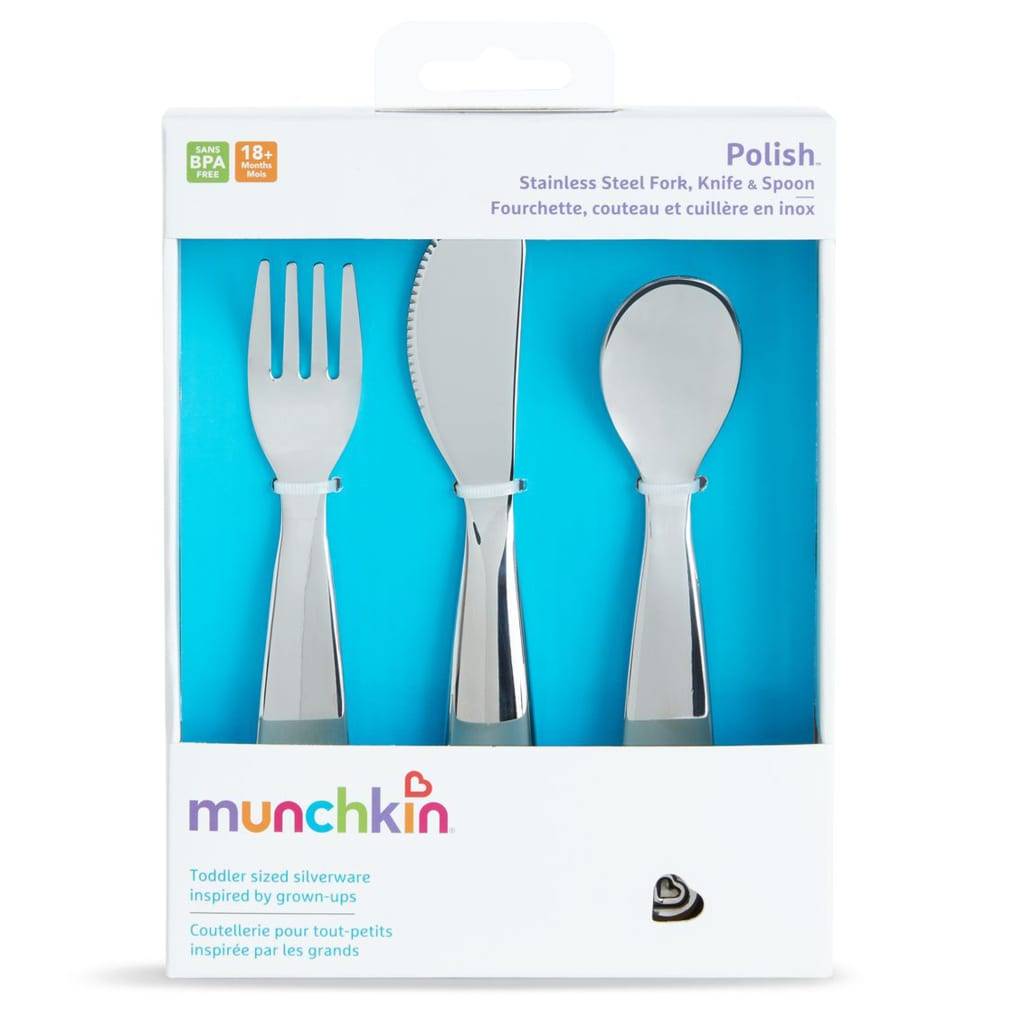 Munchkin Besteck-Set für Kleinkinder Polierter Edelstahl
