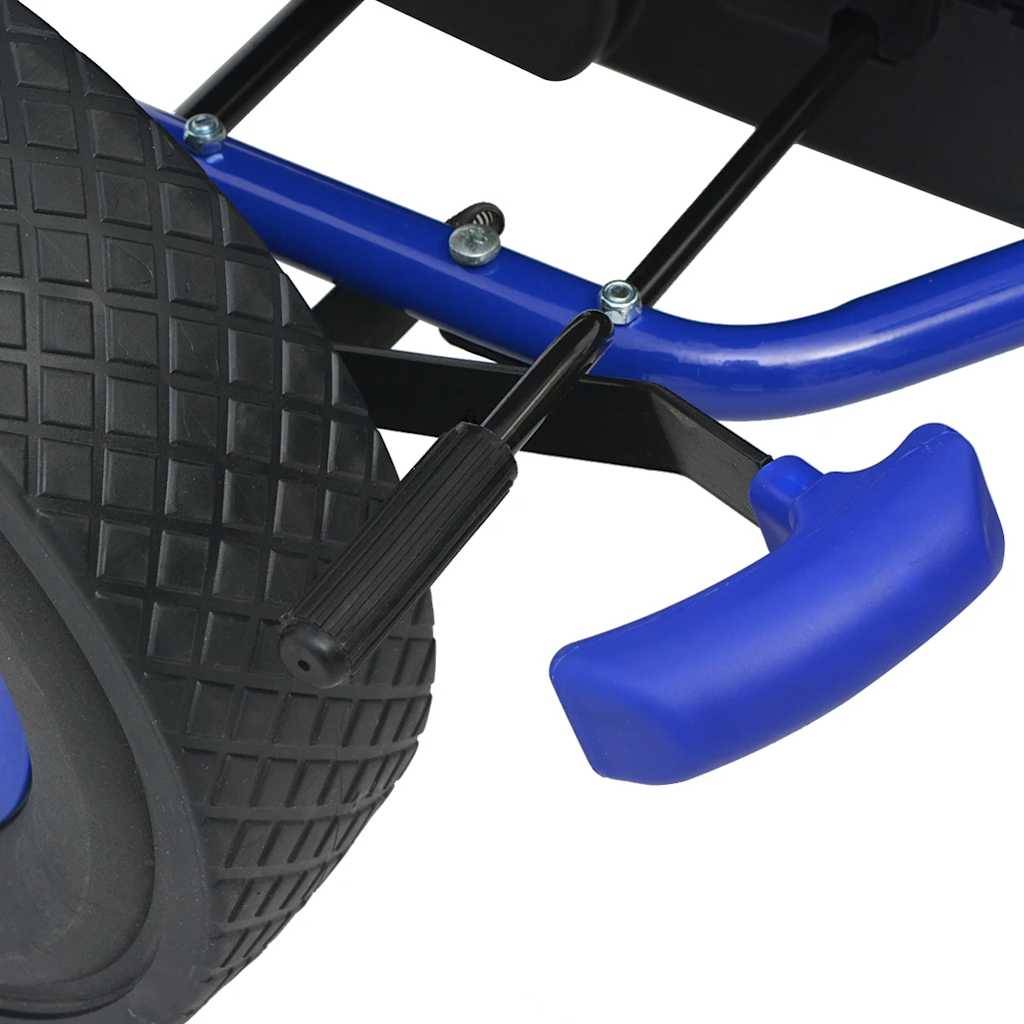 vidaXL Pedal Go-Kart mit verstellbarem Sitz Blau