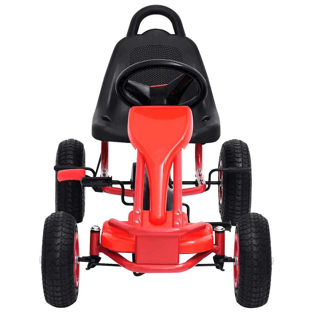 vidaXL Pedal Go-Kart mit Luftreifen Rot