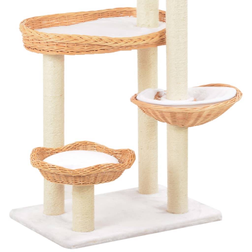 vidaXL Katzen-Kratzbaum Sisal Natürliches Weidenholz