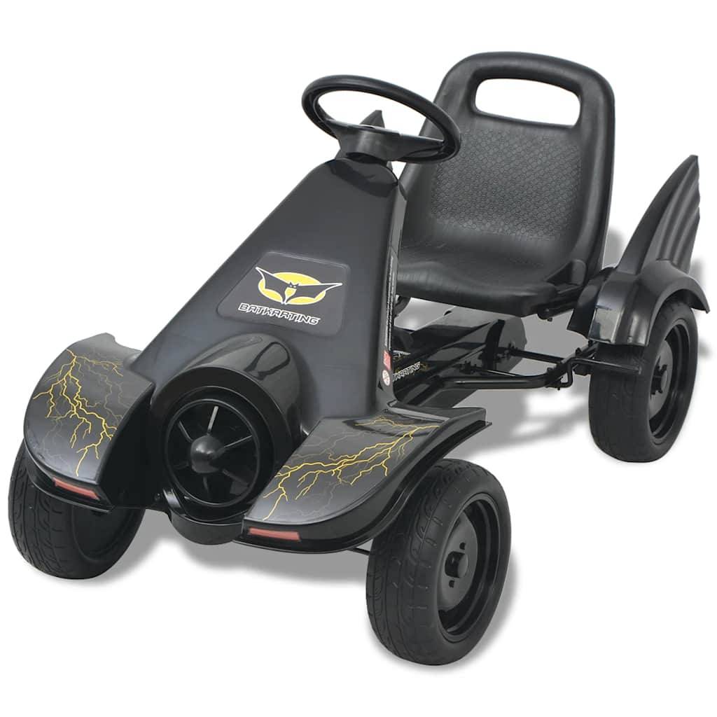 vidaXL Pedal Go-Kart mit verstellbarem Sitz Schwarz