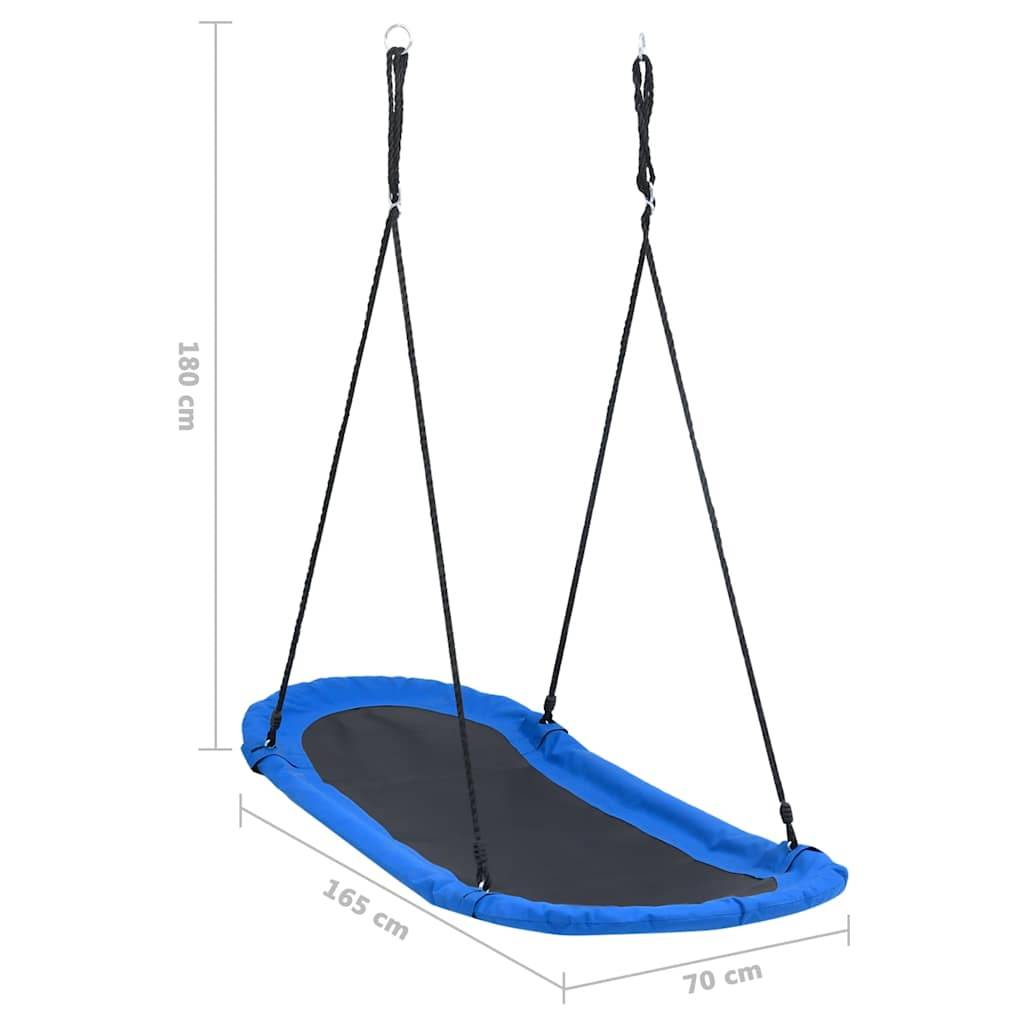 vidaXL Nestschaukel mit Fahnen 165x70 cm