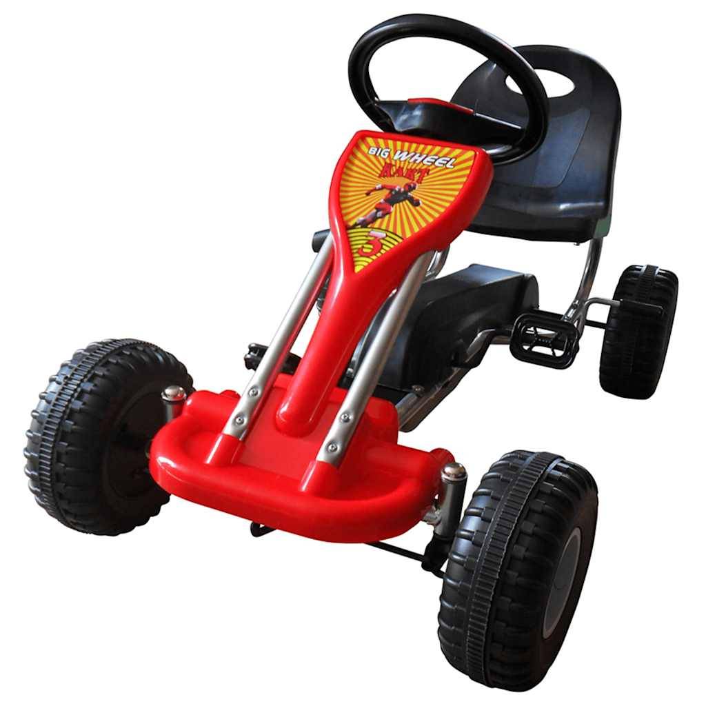 vidaXL Pedal Go-Kart Rot