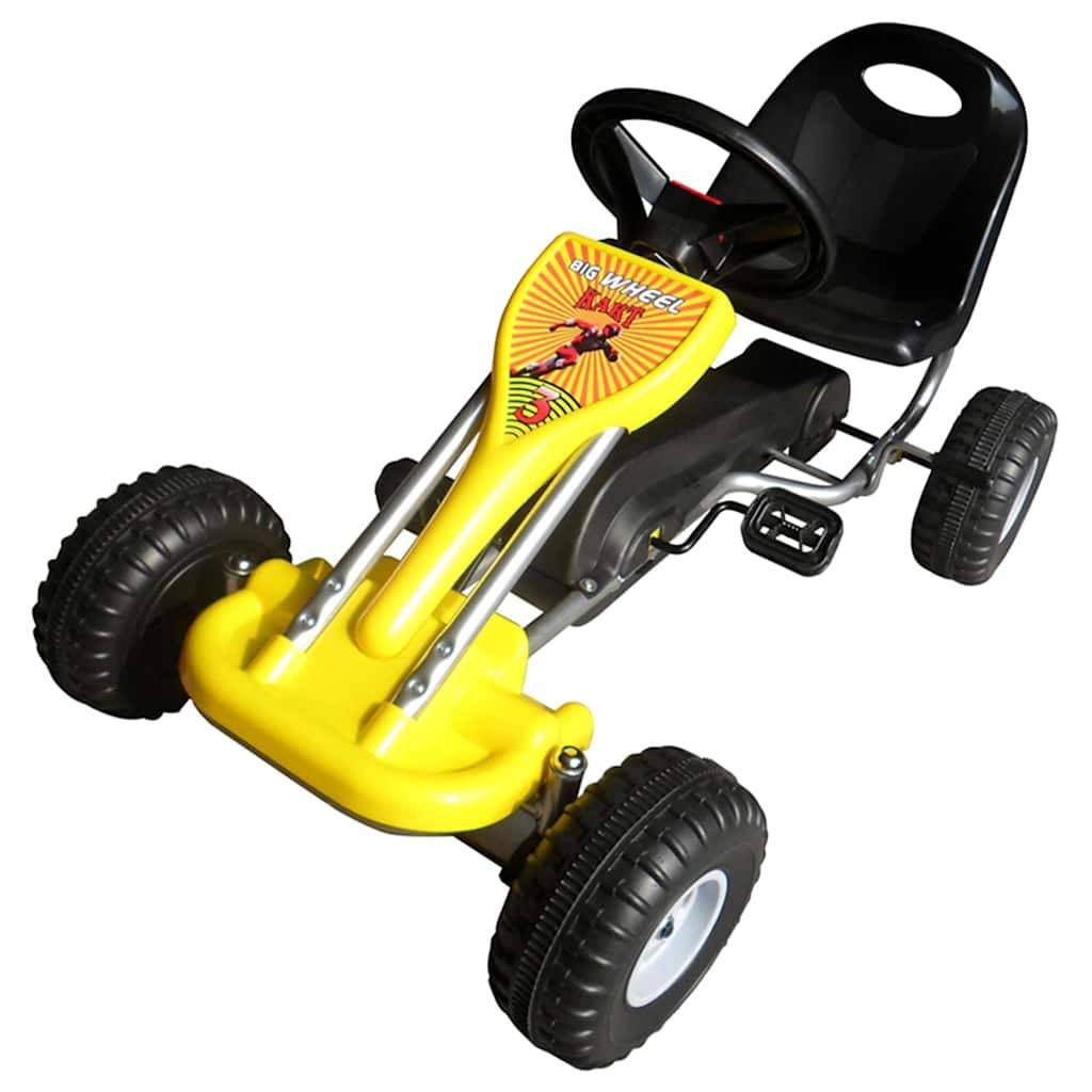 vidaXL Pedal-Gokart Gelb