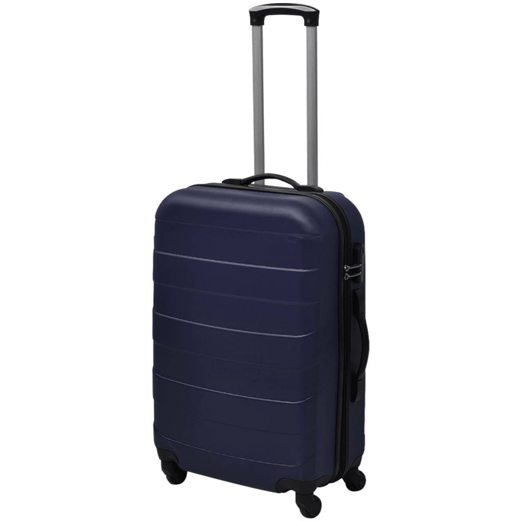 vidaXL 3-tlg. Hartschalenkoffer-Set Blau 45,5/55/66 cm