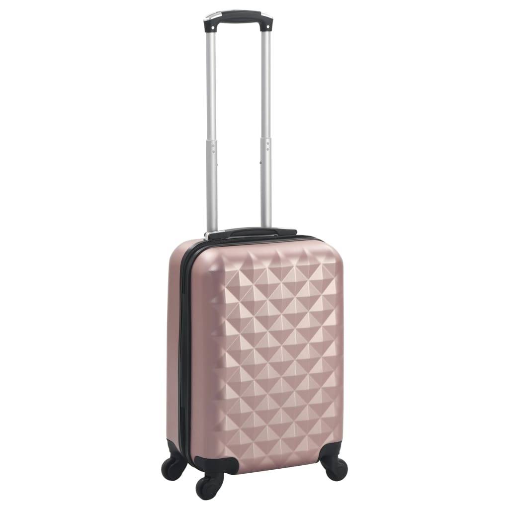 vidaXL Hartschalen-Trolley Roségold ABS
