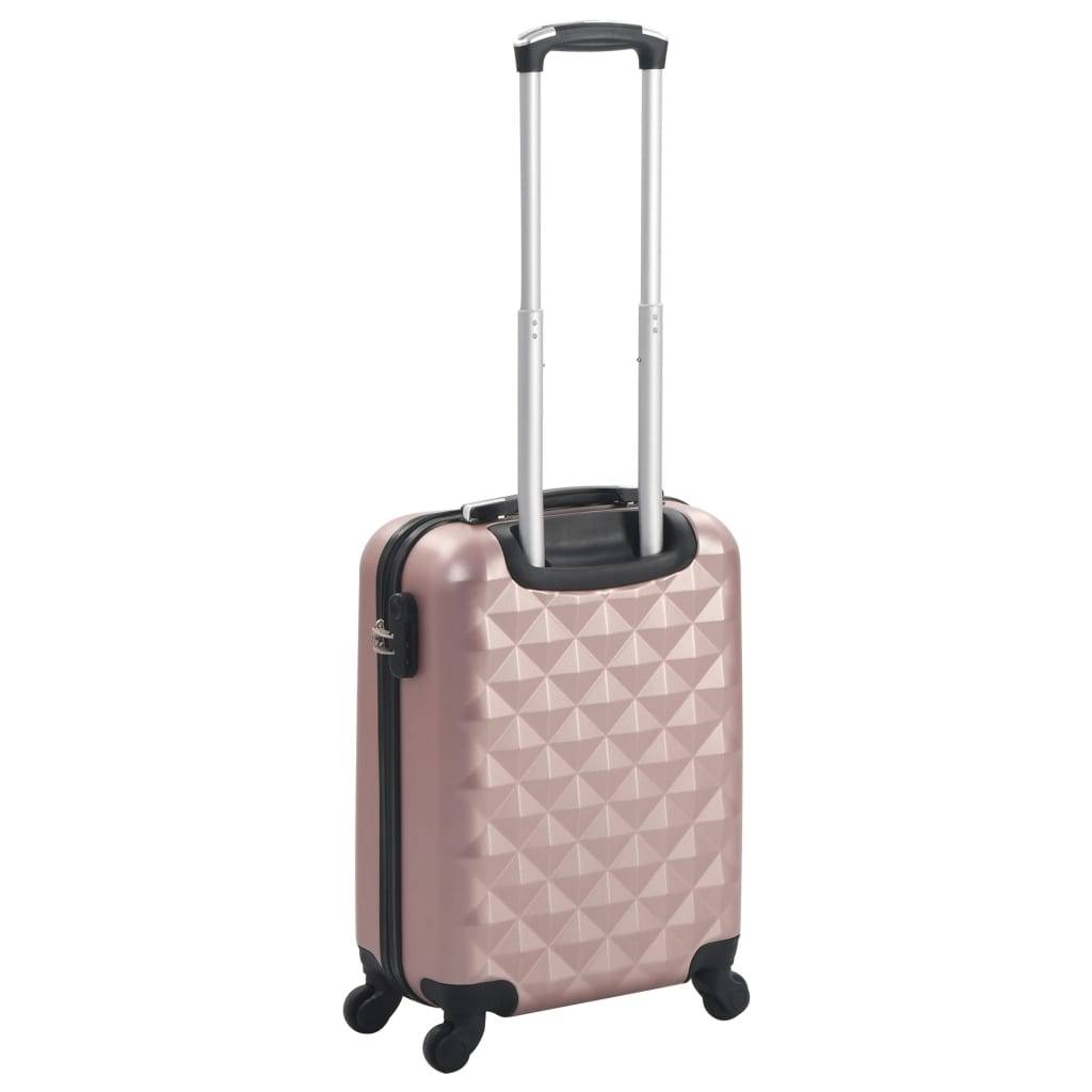 vidaXL Hartschalen-Trolley Roségold ABS