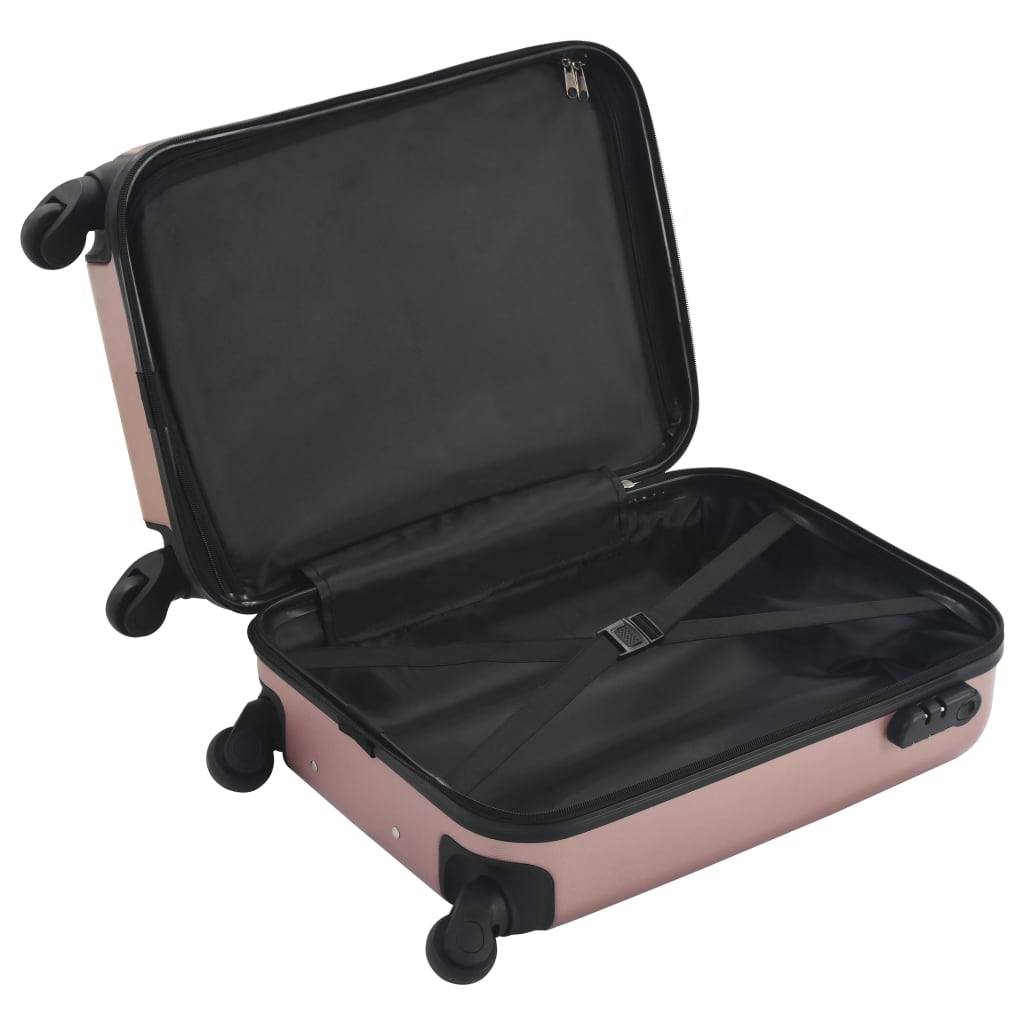 vidaXL Hartschalen-Trolley Roségold ABS