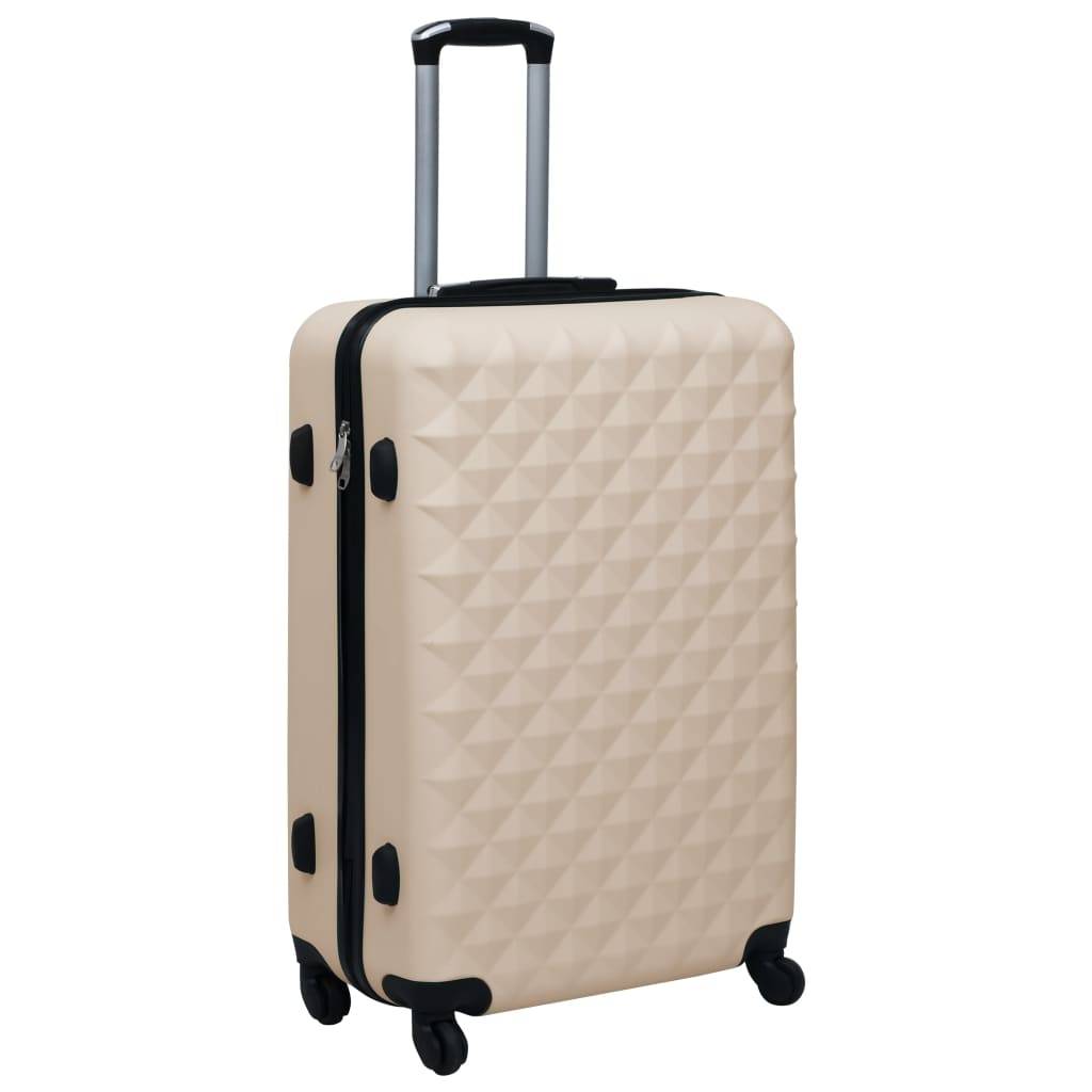 vidaXL Hartschalen-Trolley-Set 2 Stk. Golden ABS