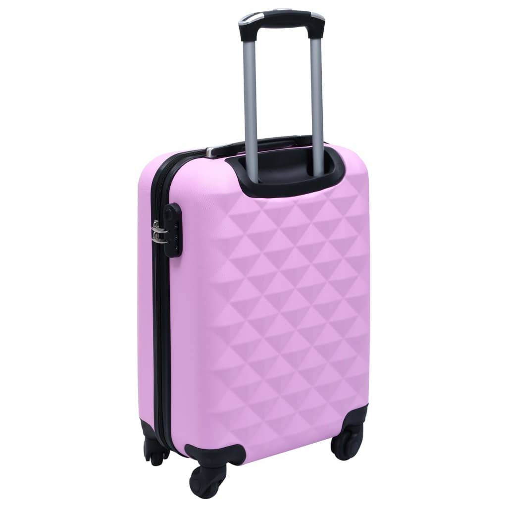 vidaXL Hartschalen-Trolley Rosa ABS