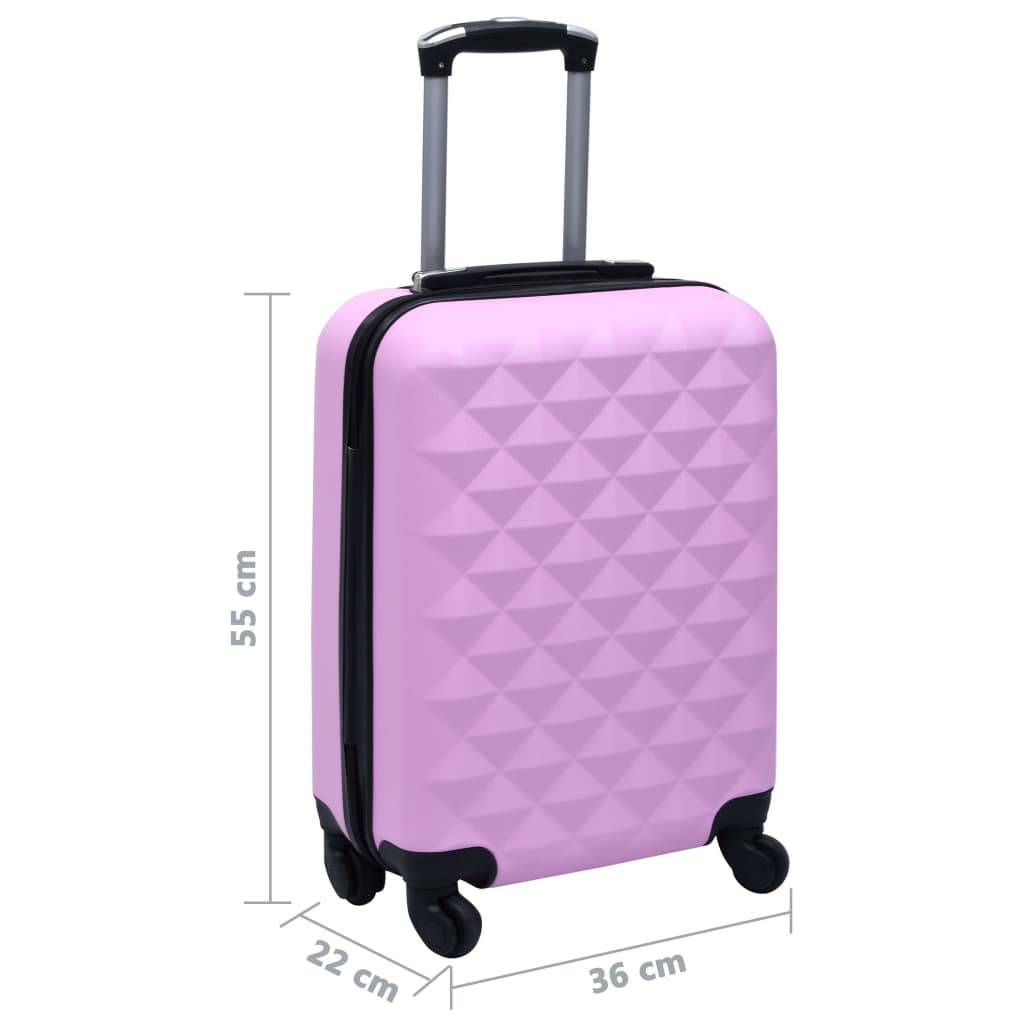 vidaXL Hartschalen-Trolley Rosa ABS