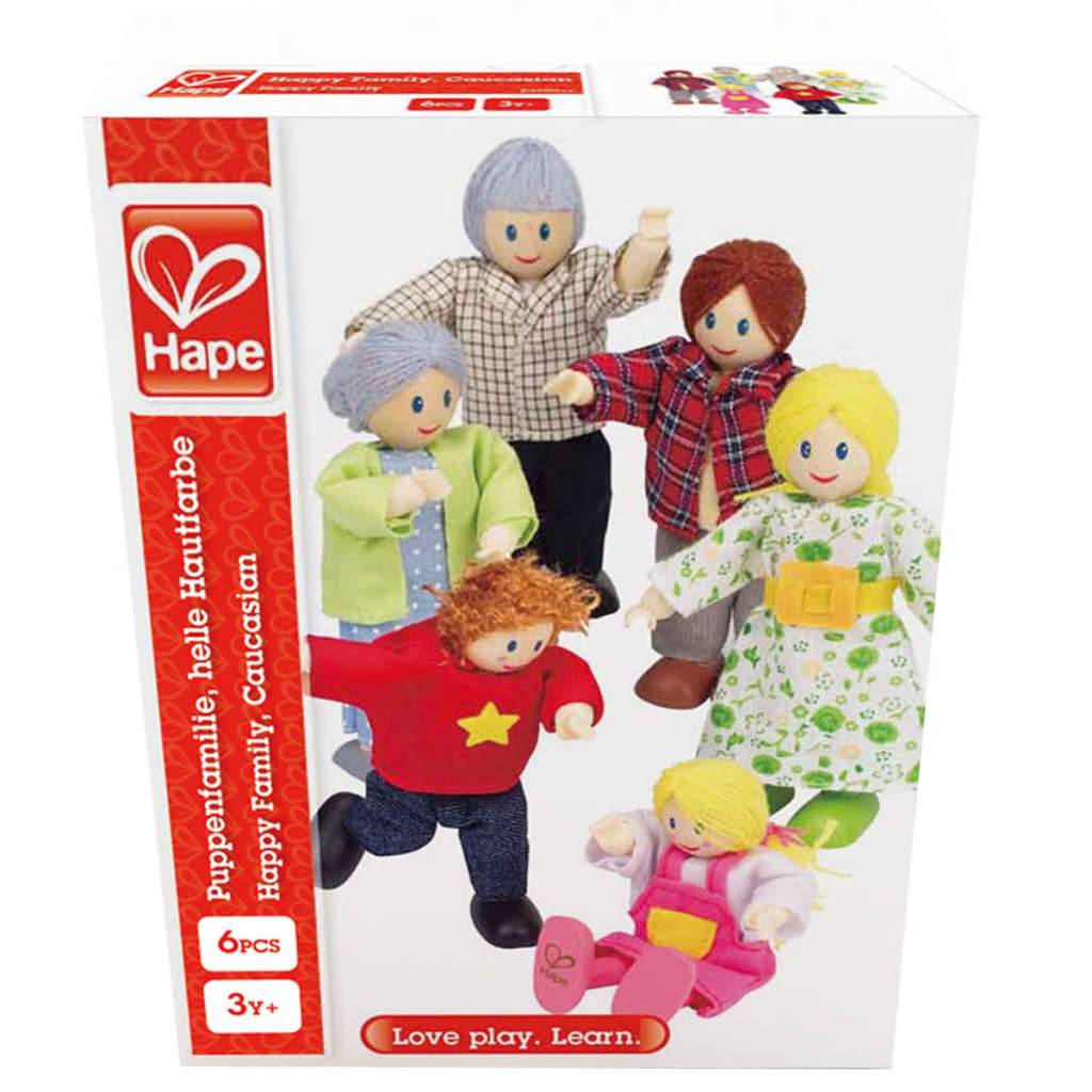 Hape Puppenfamilie helle Hautfarbe E3500