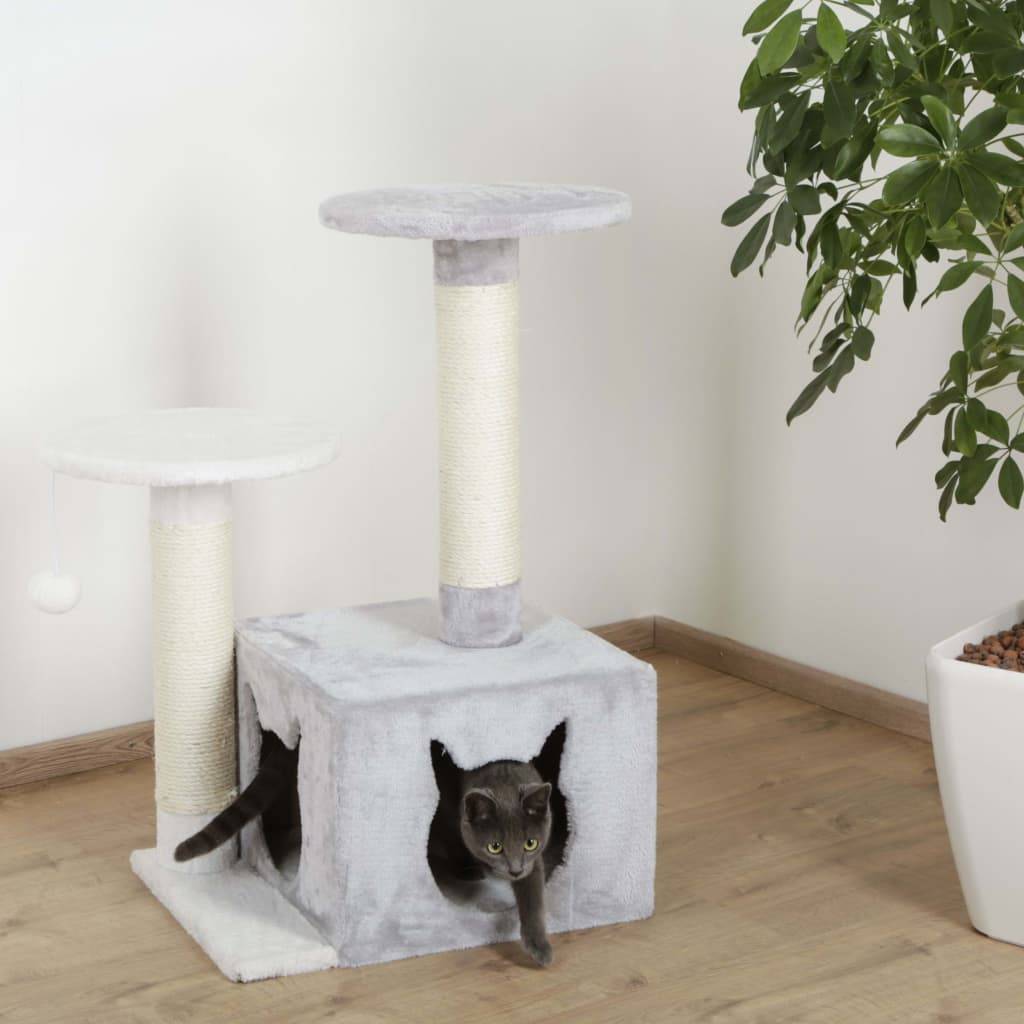 Kerbl Kratzbaum Saphir Light 80 cm Weiß und Grau