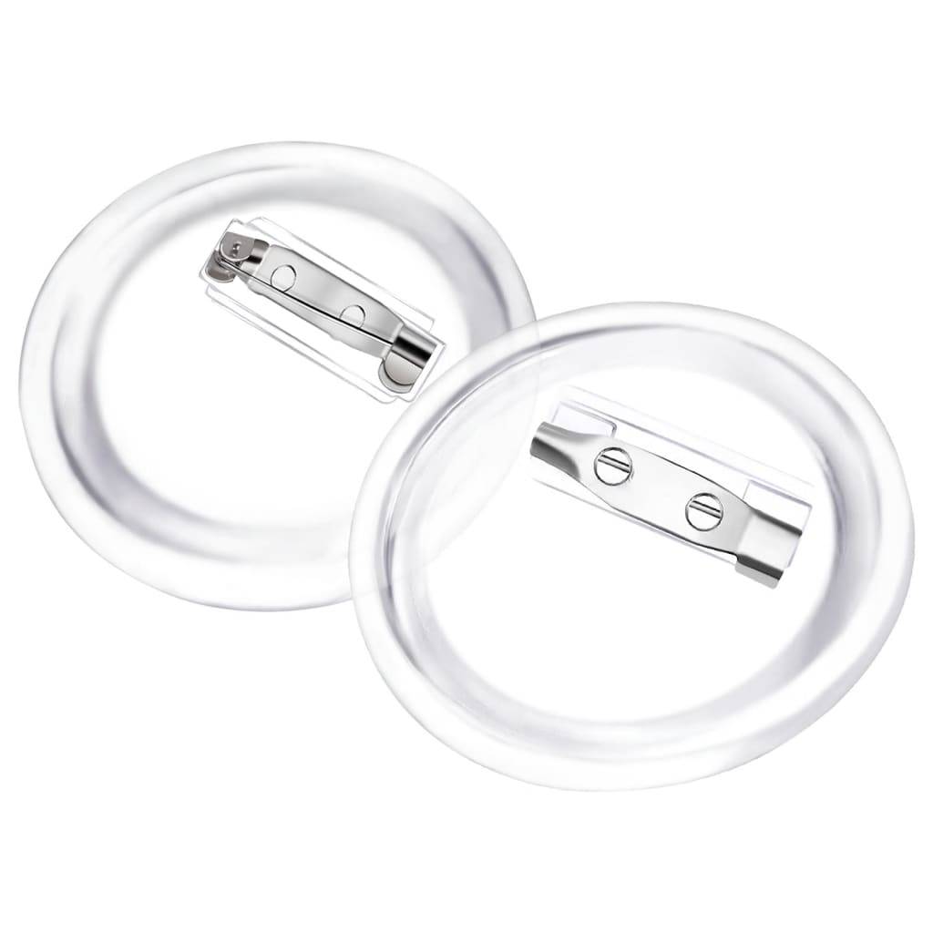 vidaXL Button-Set mit Anstecknadel 100 Stk. Acryl 37 mm