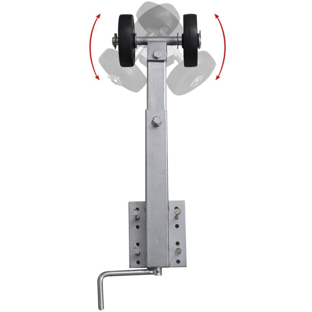 vidaXL Bootstrailer-Stützen Doppelrollen 2er-Set 59-84 cm