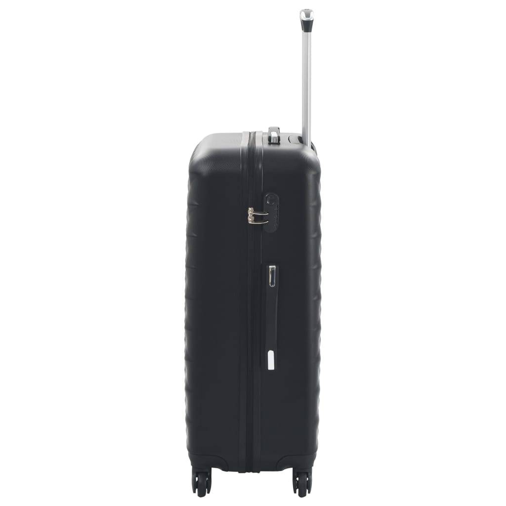 vidaXL Hartschalen-Trolley-Set 3 Stk. Schwarz ABS