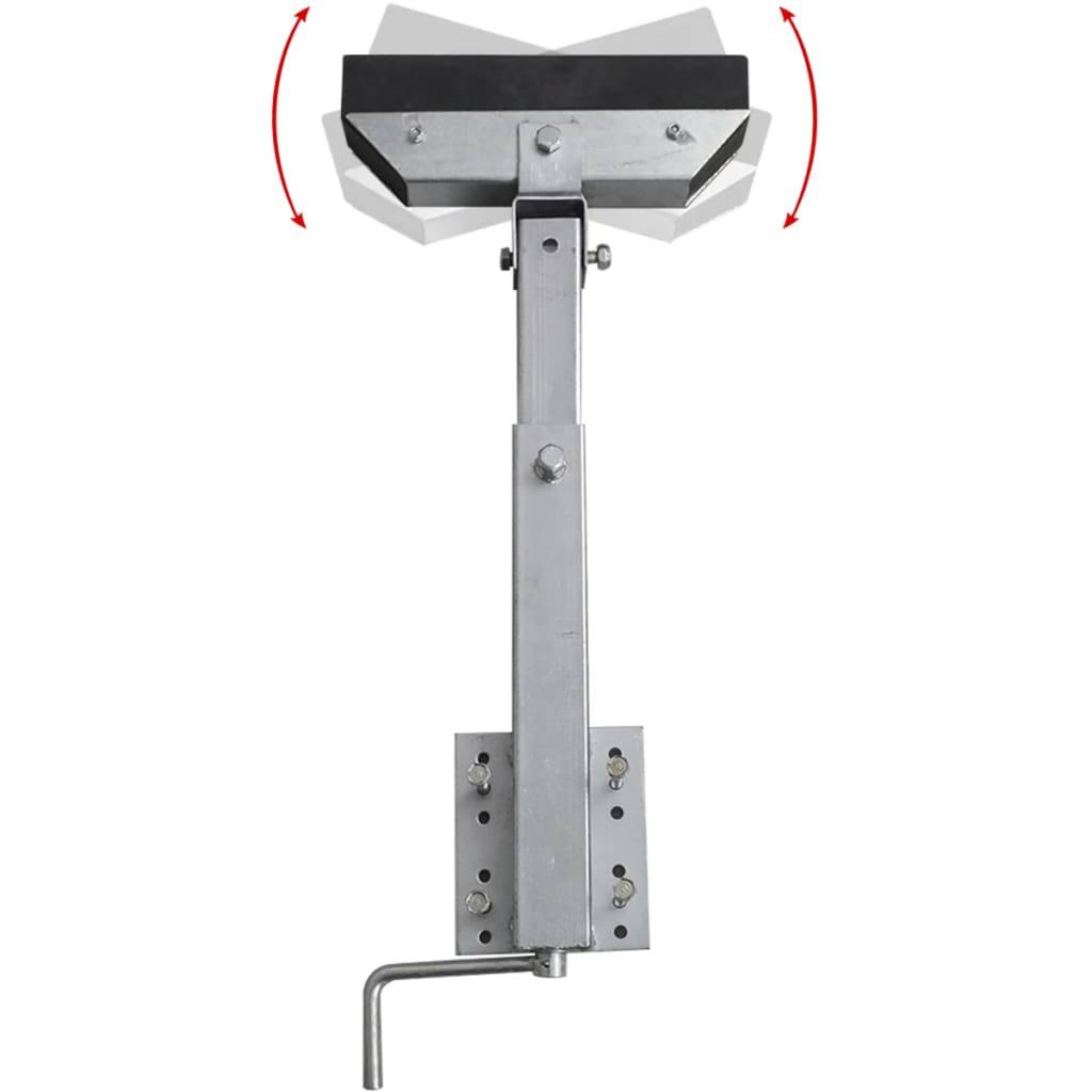 vidaXL Bootstrailer-Stützen Vollgummi 2er-Set 63 - 88 cm