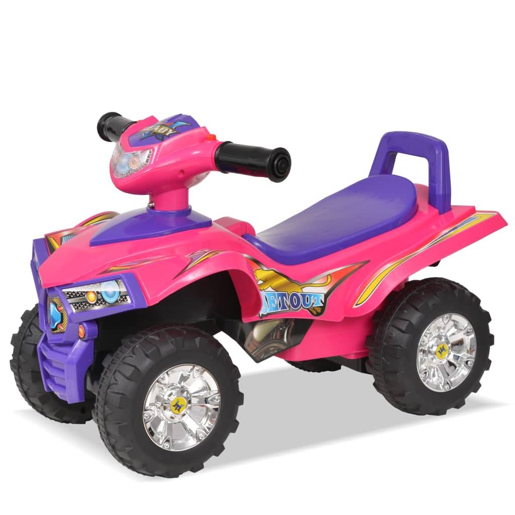 vidaXL Aufsitz-Quad für Kinder mit Sound und Licht Rosa und Lila