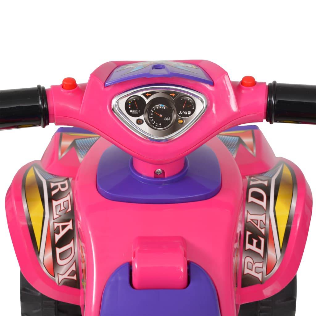 vidaXL Aufsitz-Quad für Kinder mit Sound und Licht Rosa und Lila