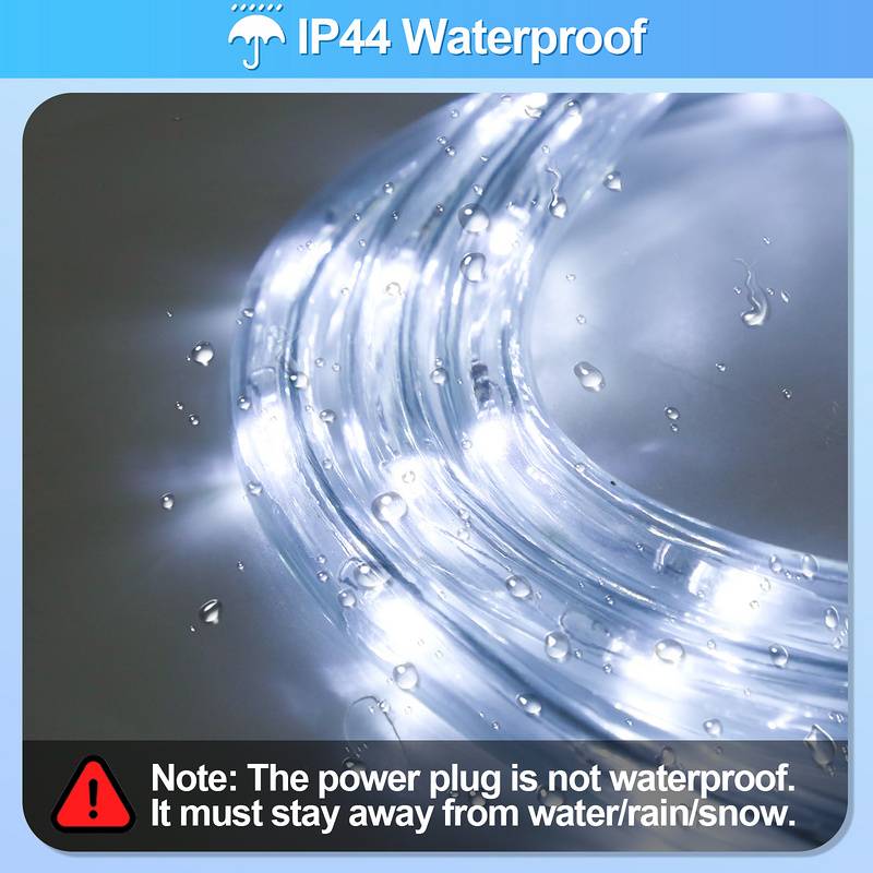 LED Lichterschlauch Lichterschläuche Lichterkette Außen/Innen Lichtleiste Lichtschlauch 50M Kaltweiß