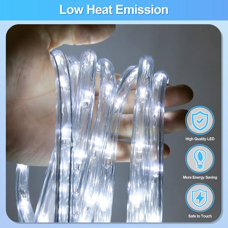 LED Lichterschlauch Lichterschläuche Lichterkette Außen/Innen Lichtleiste Lichtschlauch 50M Kaltweiß