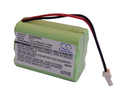 NiMH-Akku - 700mAh (7.2V) - für Hundehalsband Hunde-Trainer wie Dogtra BP2T