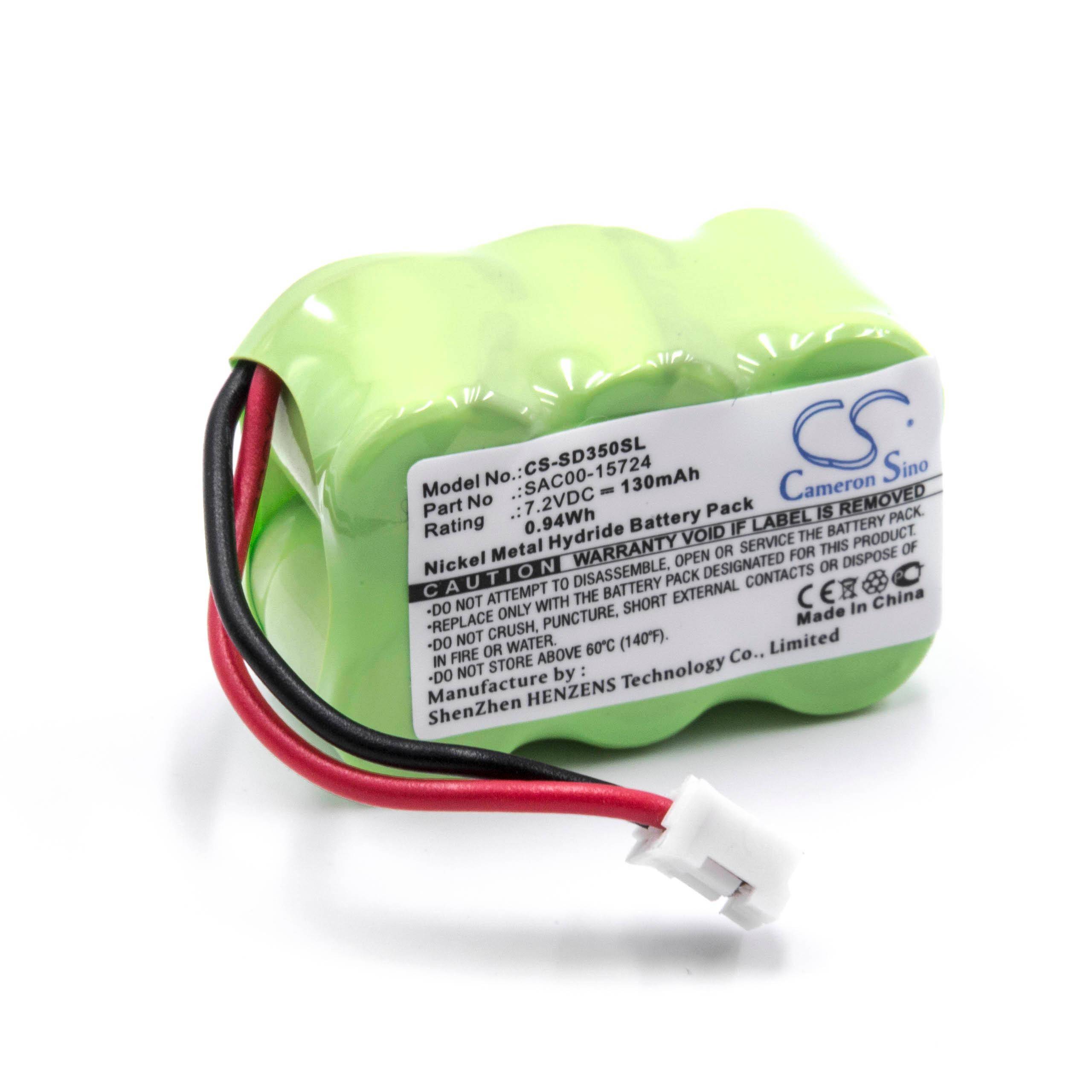 NiMH-Akku - 130mAh (7.2V) - für Hundehalsband Hunde-Trainer wie Sportdog SAC00-15724