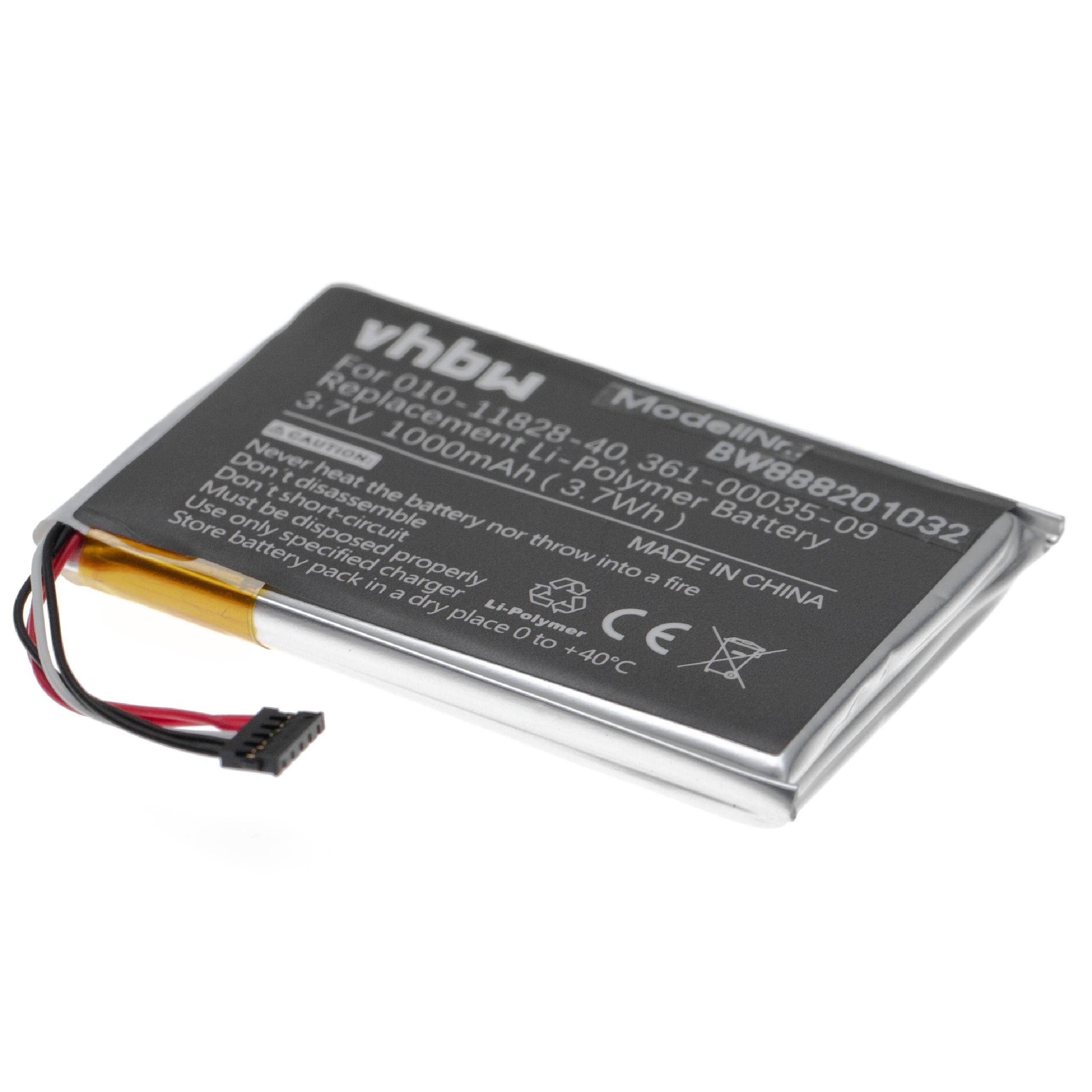 Akku für Garmin T 5 mini Hundehalsband Hunde-Trainer u.a. wie 010-11828-40 u.a. 1000mAh