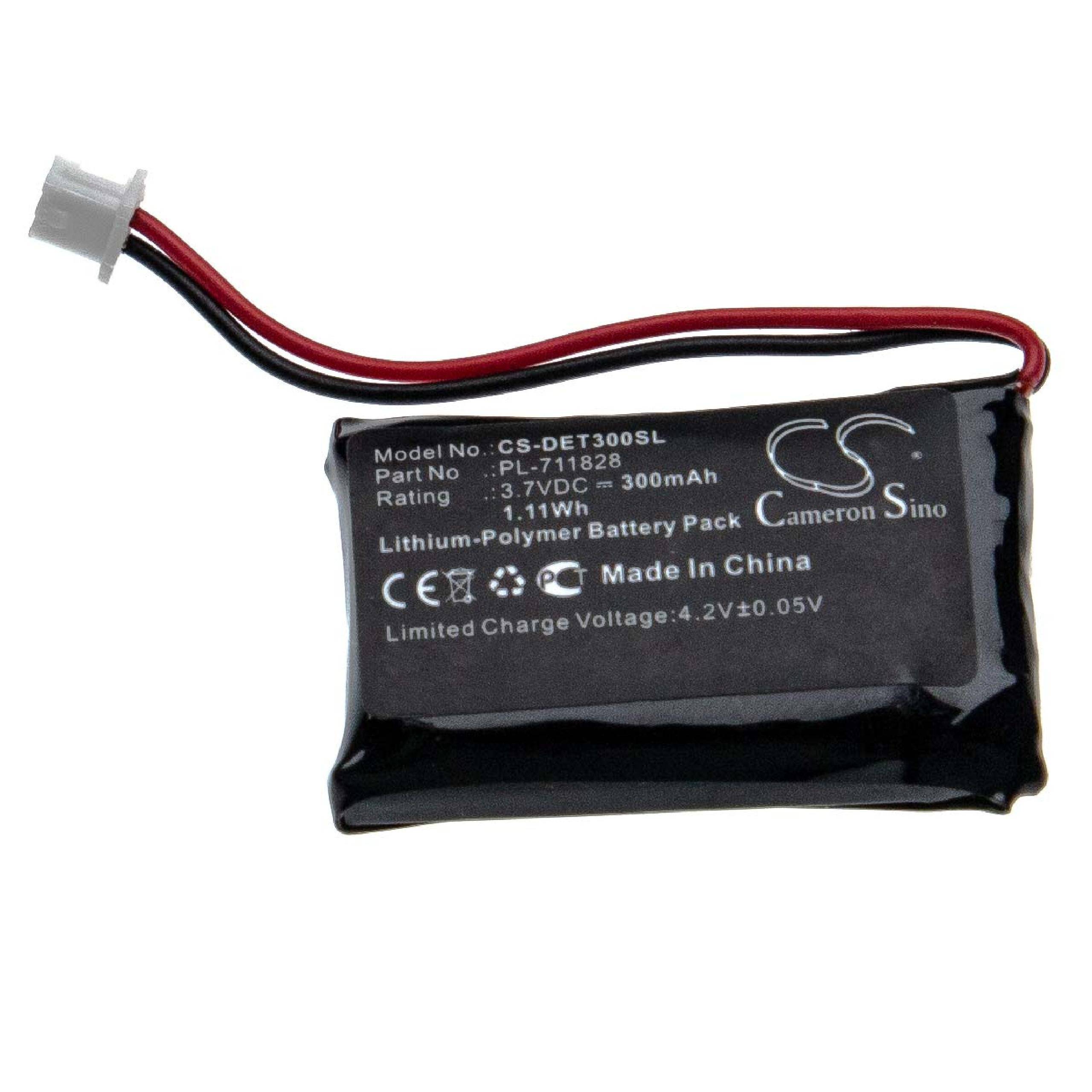 Akku für Educator 300TS Hundehalsband Hunde-Trainer Sender u.a. wie PL-711828 u.a. 300mAh