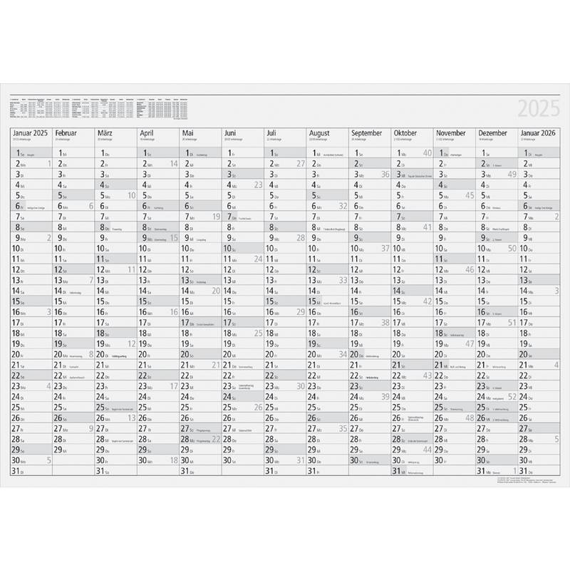 rido idé Wandkalender "Plakatkalender young design" 2025